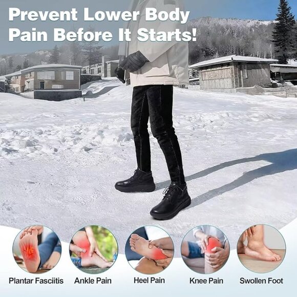 Men’s Orthopedic Diabetic Leather Mid Boots Wide Toe Box Arch Support 9.5W NWT - Picture 5 of 6